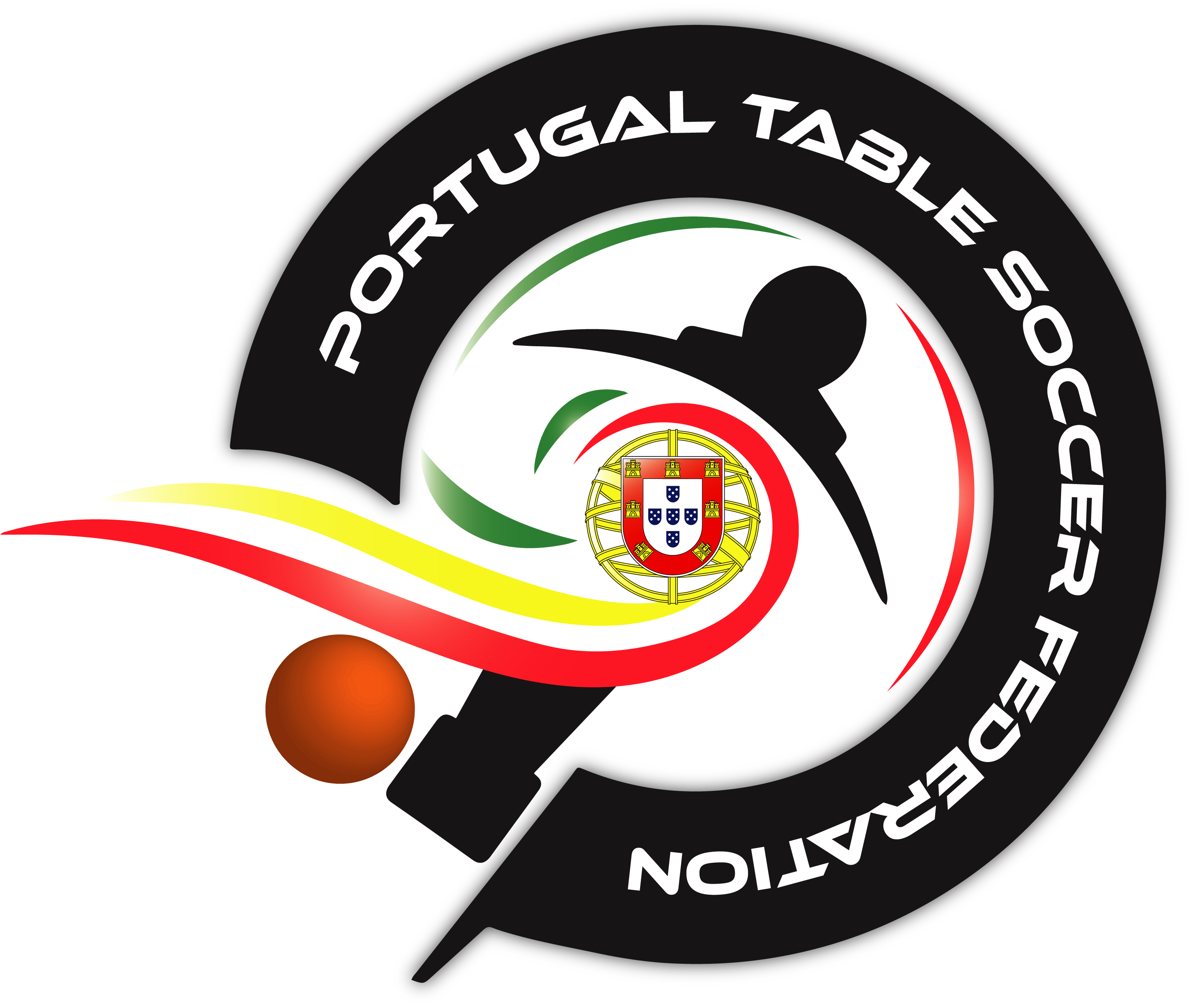 Federação Portuguesa de Futebol Mesa Matraquilhos - PTSF - Portugal Table Soccer Federation - Logo Oficial
